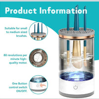 Maquina limpiadora de brochas de maquilaje.