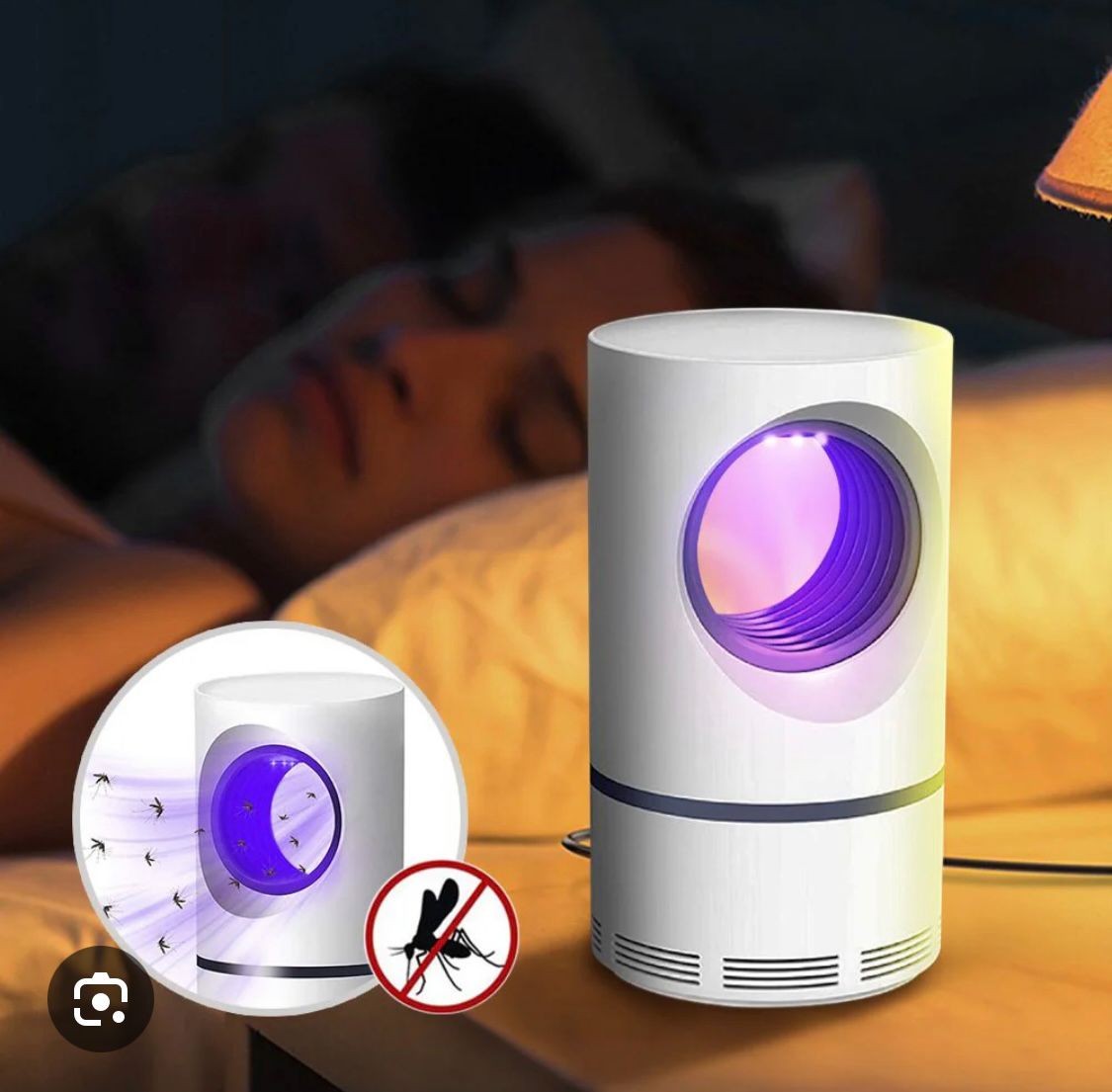 Lampara Repelente de Mosquitos y voladores Recargable.