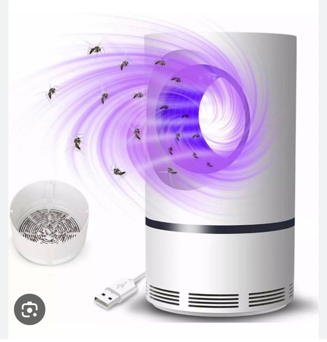 Lampara Repelente de Mosquitos y voladores Recargable.