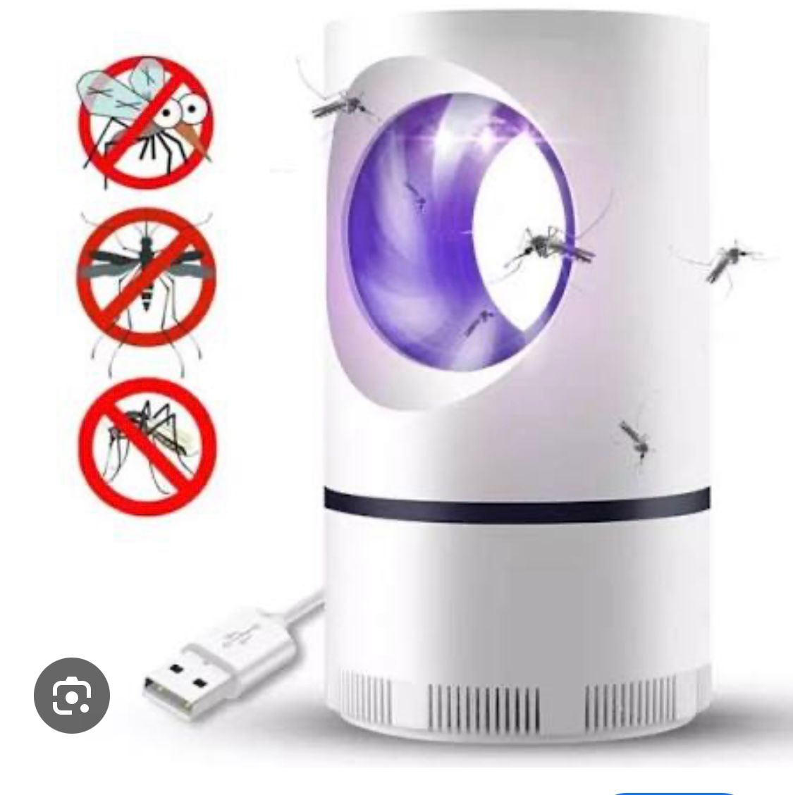 Lampara Repelente de Mosquitos y voladores Recargable.